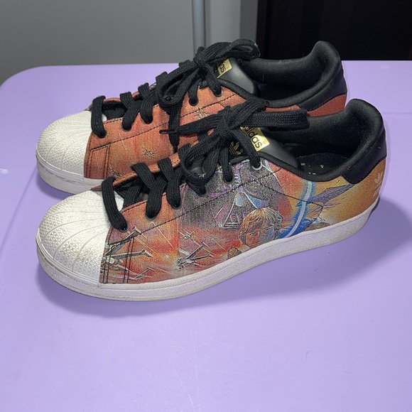 RARE Adidas SuperStars J Star Wars Shoes - Picture 4 of 14
